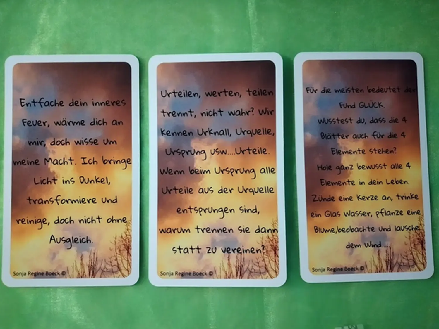 Kartendeck von Sonja Regine Boeck